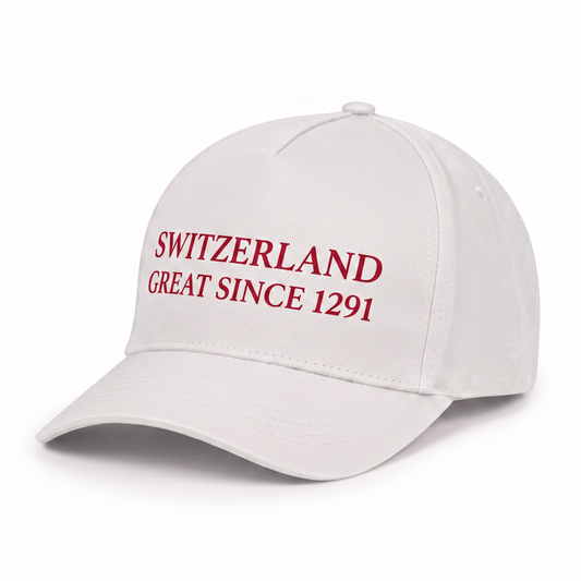 Switzerland Cap Great since 1291 Weiss