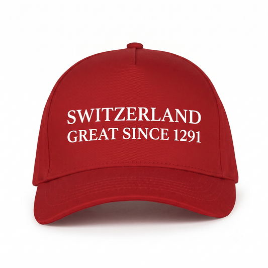 Switzerland Cap Great since 1291 Rot