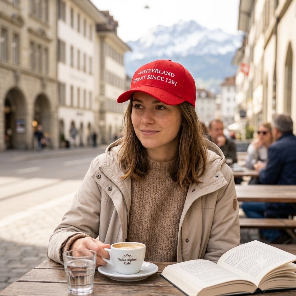 Switzerland Cap Great since 1291 Rot