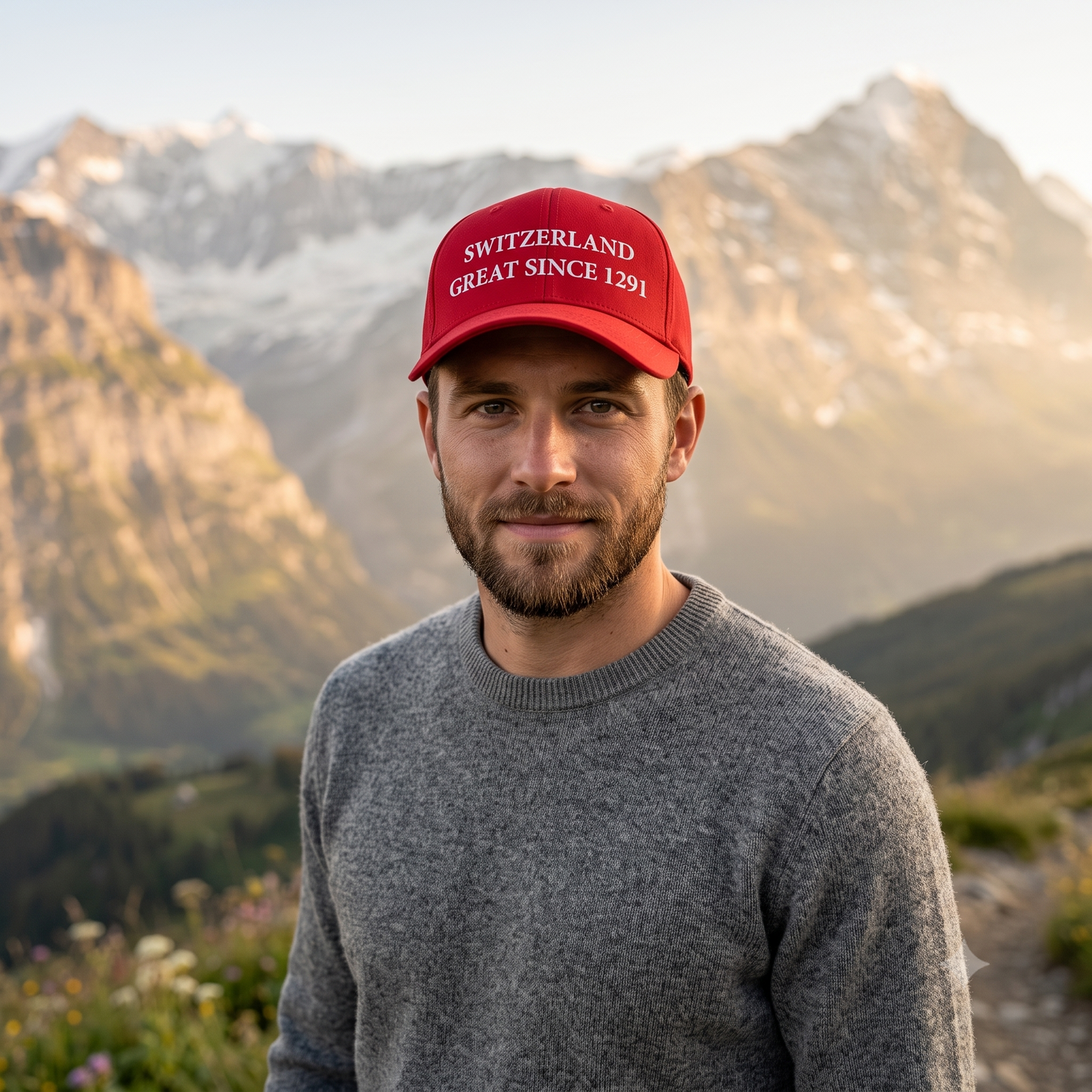 Switzerland Cap Great since 1291 Rot