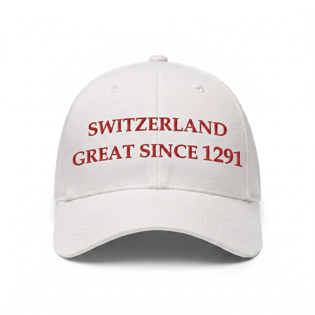 Switzerland Cap Great since 1291 Weiss