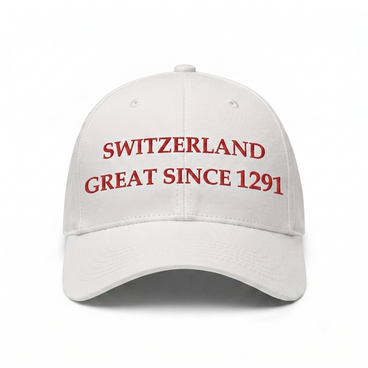 Switzerland Cap Great since 1291 Weiss