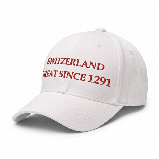 Switzerland Cap Great since 1291 Weiss