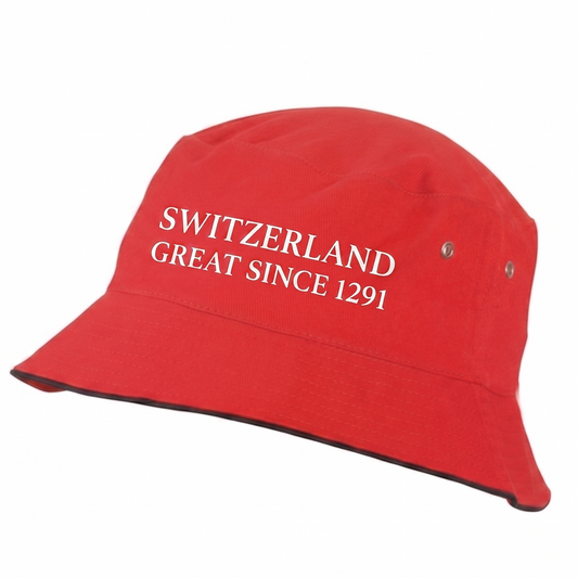 Switzerland Fischerhut Great since 1291 Rot